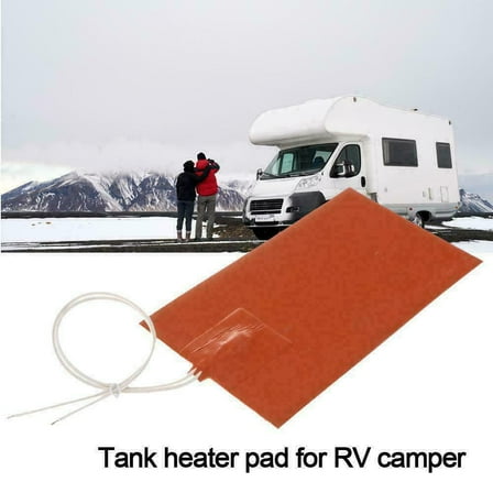 chengsi Water Holding Tank Heater Pad For Camper Motorhome W5Z5 Thermostat Auto V9M0 Silicone Heater Pad For RV 9.06x5.12inch 200W