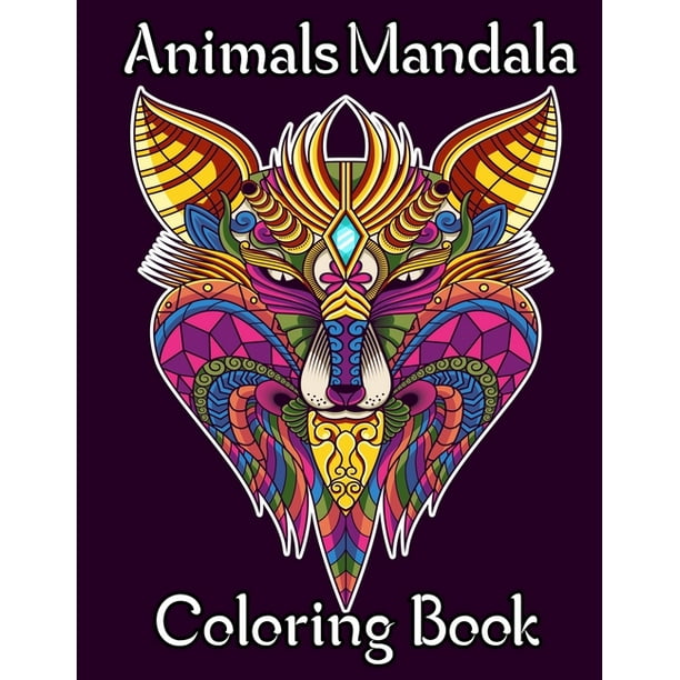 Web限定カラー Book Coloring For Lovers Animal For Pages Coloring Stress Relieving Color To Patterns And Mandalas Wildlife Beautiful Relaxation Adults その他