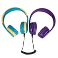 thumbnail image 4 of Auriculares inalámbricos plegables Contixo Kid Safe 85dB con limitador de volumen azul y amarillo, 4 of 5