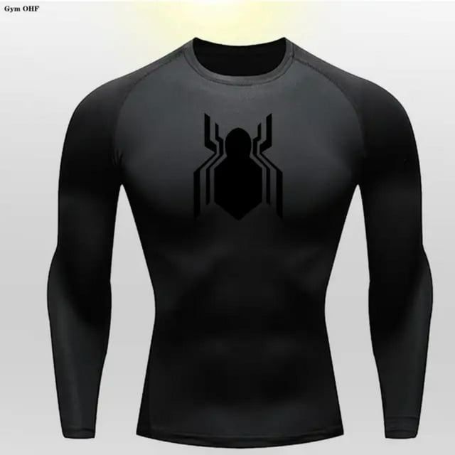 LNGOOR T-shirt de Sport à Manches Longues pour Enfants, Compression, Séchage Rapide, Course, Gym, Entraînement Physique, Rashgard, Collants