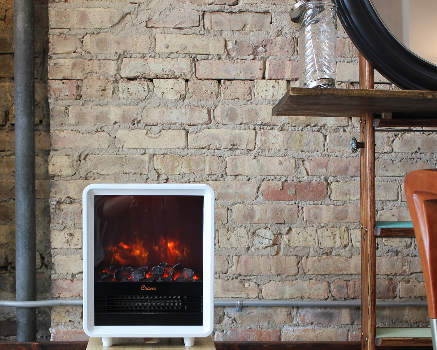 Crane Fireplace Heater White Walmart Com