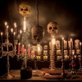 thumbnail image 3 of RABBITH Skeleton Lamp Creepy Skeleton Table Lamp Halloween Horror Skull for Head Light Handmade Resin Material Statue LED Skull, 3 of 7