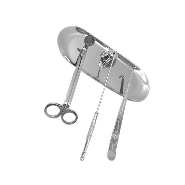 Guardoinrt 4 Pieces/Set Candle Wick Trimmer Tray Candles Core Hook
