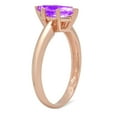 thumbnail image 2 of 1.5 ct Marquise Cut Natural Amethyst Solitaire 14K Rose Gold Womens Engagement Ring, 2 of 6