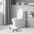 thumbnail image 4 of Ergonomic Toilet Stool Footstool for Squatting - Doctor Recommended for Hemorrhoids & Constipation Relief, Non-Slip Bathroom Step Stool, Fits All Standard Toilets, Multi-Purpose for Klds & Adults, 4 of 5