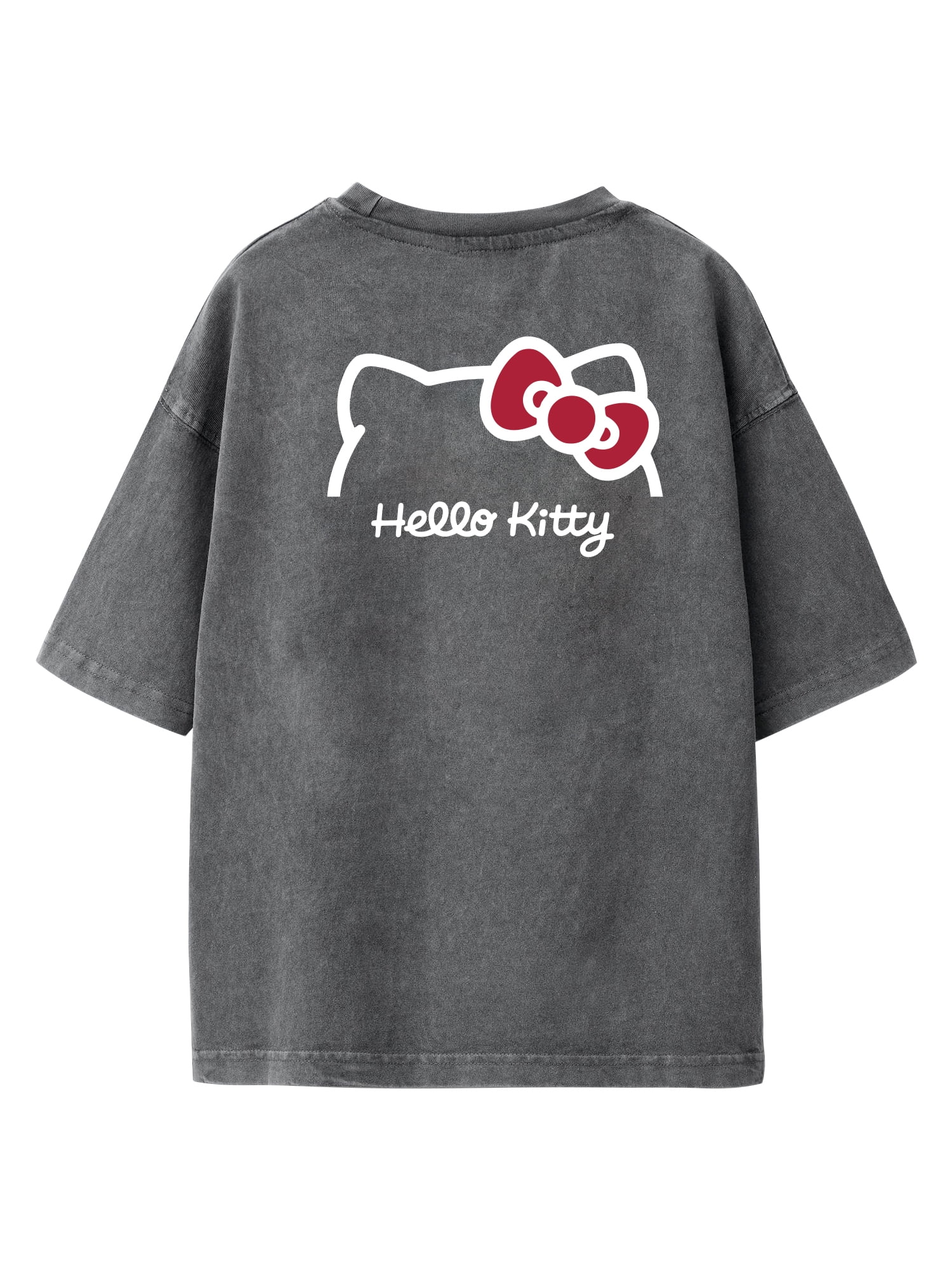 Hello Kitty, Girls' Relaxed Mineral Washed Graphic T-Shirt, Bubbly, Sizes 4-16