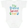 thumbnail image 3 of Inktastic Granna Loves Me Grandkid Boys or Girls Baby Bodysuit, 3 of 5