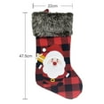 thumbnail image 1 of ziyahi Christmas Gift Socks Plush Christmas Stocking With Hanging Rope Xmas Tree Ornament Decorations, 1 of 5