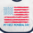 thumbnail image 4 of Inktastic My 1st Memorial Day American Flag Boys or Girls Baby Bib, 4 of 4