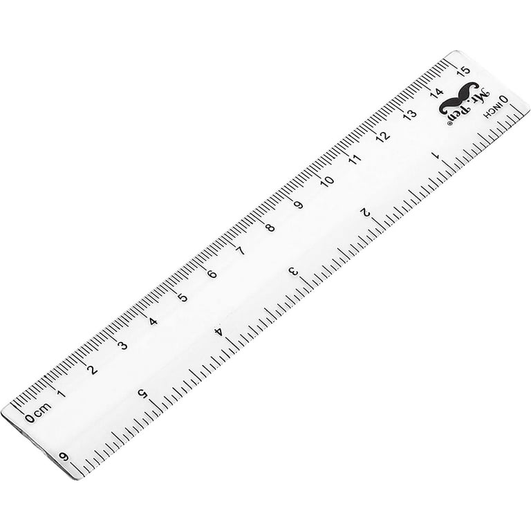Mr. Pen- Ruler, 24 Pc Rulers (12,6), Ruler 12 inch, Clear Ruler, 6 inch  Ruler, Plastic Ruler, Drafting Tools