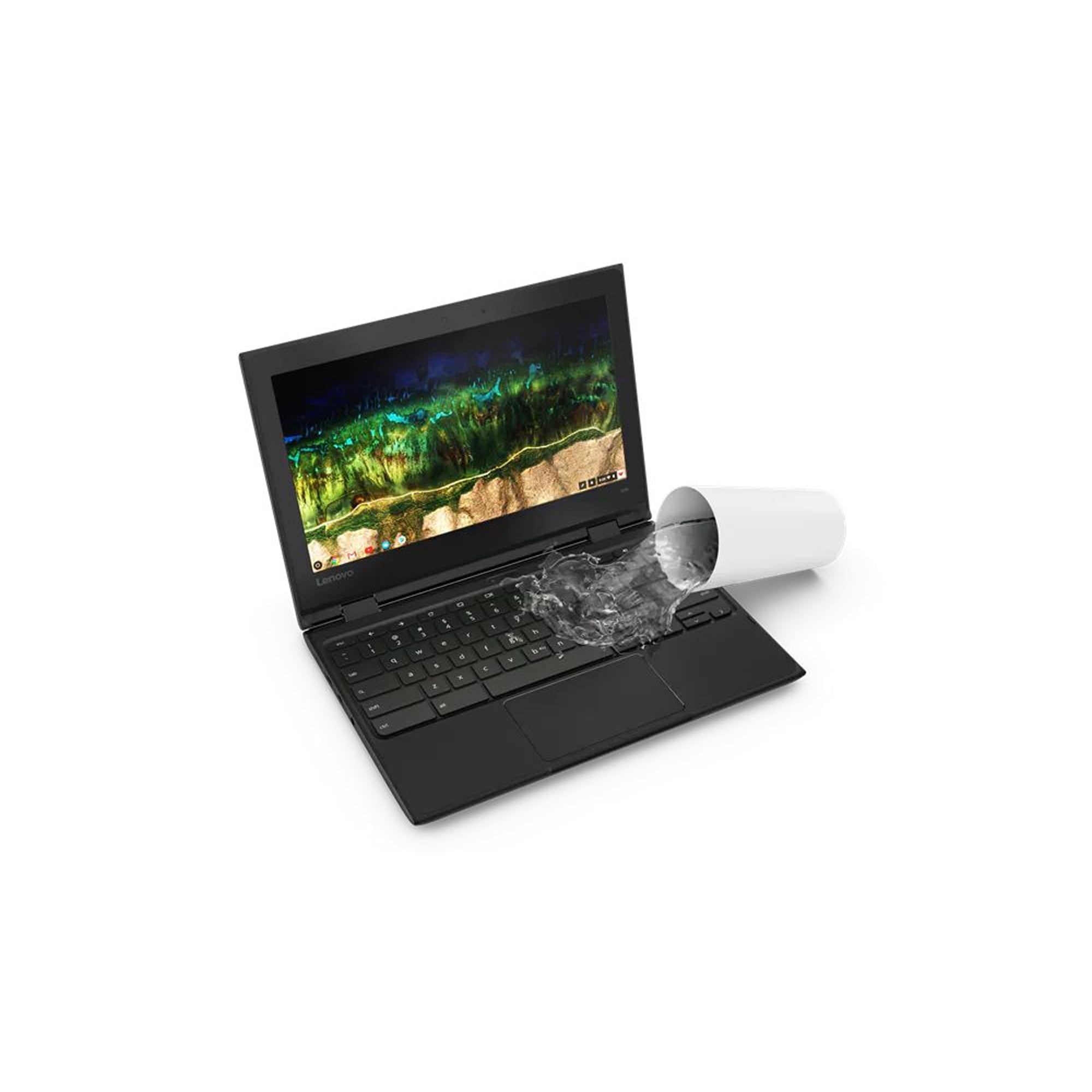 Lenovo 500e Chromebook 2nd Gen 11.6" Multi-touch HD, Intel Celeron N4120, 4GB LPDDR4, Intel UHD Graphics 600, 32GB eMMC, ChromeOS, Black. 81MC005AUS