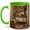 Green, variant on Vintage Farmhouse Kitchen 11oz Ceramic Mug, Rustic Home Coffee Cup