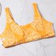thumbnail image 4 of Gibobby Conjunto de Bikini 2023 ropa Slip Sexy sin costuras triángulo 2 piezas con hendidura playa traje de baño Bikini Tankini conjuntos para dama conju(Amarillo,G), 4 of 5
