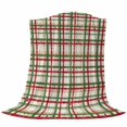 thumbnail image 6 of Green Red Checkered Blanket Soft Cozy Warm Throw Blanket for Couch, Plush Fuzzy Flannel Fleece Blankets for Sofa, Farmhouse Christmas Winter Striped Bed Blankets Lightweight Gifts for Women, 50"x60", 6 of 9