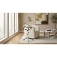 thumbnail image 2 of Round Glass End Table with Branch Style Metal Base Modern Tree Design Side Table for Living Room Bedroom Accent Table Gold or Silver Finish, 2 of 7