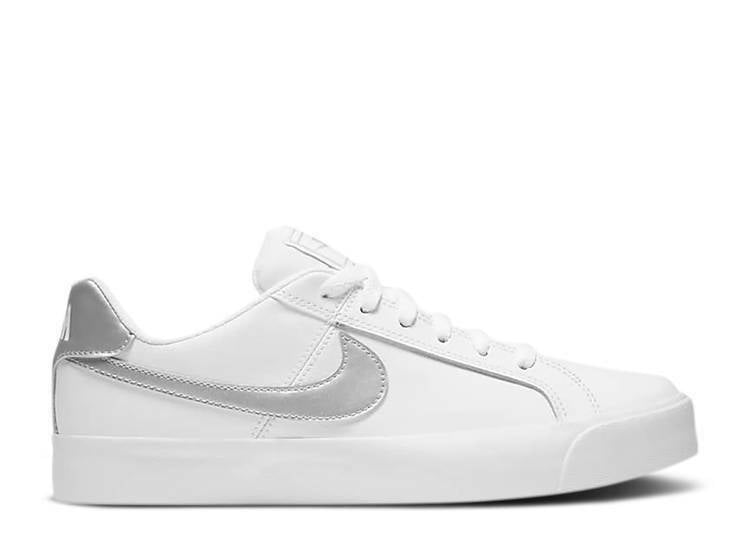 fusible Sofisticado Lidiar con Nike Court Royale AC White/Metallic Silver Women's Athletic Sneakers Size 9  - Walmart.com