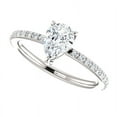 thumbnail image 3 of 1.22 Ct Stunning Solitaire Pear Shaped Diamond Wedding Rings for Women Solid 950 Platinum, 3 of 7
