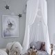 thumbnail image 1 of Dosel de algodón para cama de niño/bebé, dosel de cama para habitación de niños, jugar/leer, mosquitera de bebé para niña en blanco, altura 240 cm LingWen 8390611432744, 1 of 1