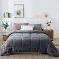 thumbnail image 3 of Reversible Plush Sherpa Comforter, 3 of 13
