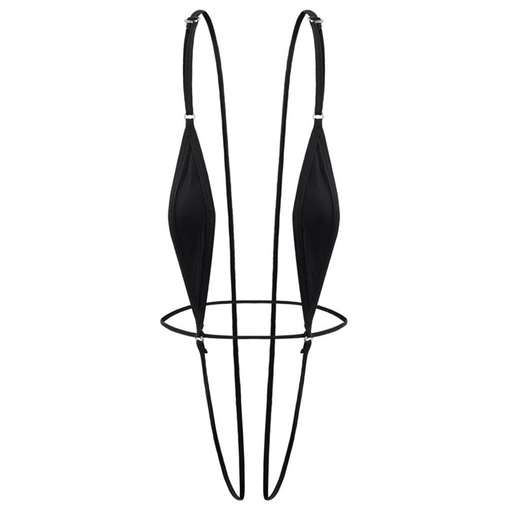 YIWEI Women Sexy Backless Bodysuit Bikini Lingerie Swimwear V-string