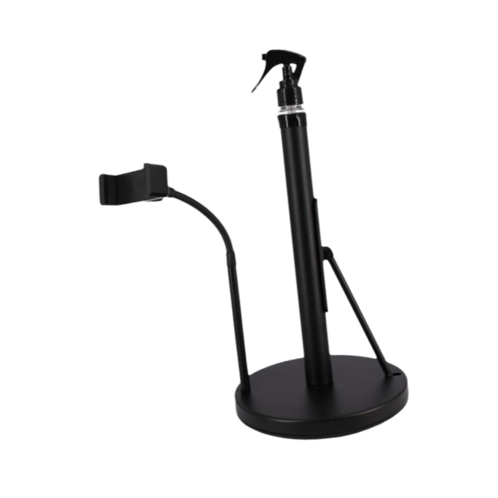 Fiocias 3 in 1 Paper Towel Holder Rustproof with Weighted Base Kitchen Towel Stand Paper Black