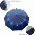thumbnail image 5 of Mistayd 62 Inch Golf Umbrella Automatic Open Windproof Compact Large Double Canopy, Travel Folding Umbrella Strong Oversized Rain Umbrellas, 5 of 5