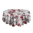thumbnail image 5 of Pioneer Flower Round Tablecloth 60" X 60",Wrinkle Wipeable Table Cloth for Kitchen Dining Room Picnic Patio Party, 5 of 6