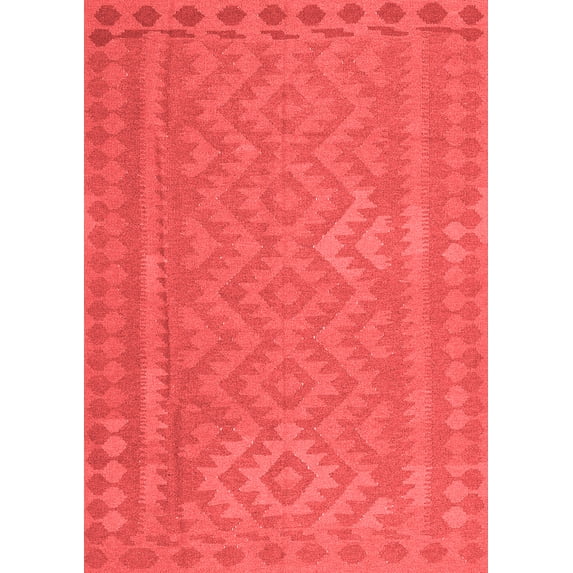 Ahgly Company Indoor Rectangle Southwestern Red Country Area Rugs, 8' x 12'