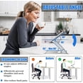 thumbnail image 2 of Laptop Stand, Aluminum Computer Stand with Ventilation and Cooling Function, Ergonomic Portable Multi-Angle Height Adjustable Laptop Stand Holder, Notebook Stand riser for Laptop up to 17 inch, 2 of 7