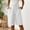 White, variant on TQWQT Pedal Pushers for Women Bermuda Shorts Dressy Casual Elastic Waist Knee Length Comfy Shorts Trendy Summer Linen Capri Pants with Pockets Black S