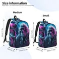 thumbnail image 2 of Saiise Sac à Dos pour Ordinateur Portable avec Lunettes Hip-Hop et Imprimé Gorille - Bretelles Réglables, Résistant à l'Eau, Grande Capacité, Design Élégant, Unisexe pour École, Bureau, Voyage-Moyen, 2 of 5