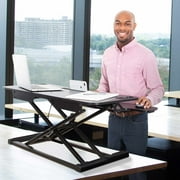 Stand Steady FlexPro Hero Standing Desk Converter - 37 Sit to Stand Desk with Keyboard Tray