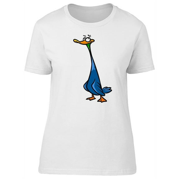 Funny Cartoon Blue Duck Tee Women's -Image by Shutterstock
