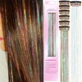 thumbnail image 1 of LAICAIW Kit de Guirlande à Clipser, 6 Pcs 20 Pouces Résistant à la Chaleur Paillettes Guirlande à Clipser Extensions, Accessoires de Cheveux Brillants pour Femmes Filles Enfants (Arc-en-Ciel), 1 of 7