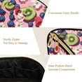 thumbnail image 5 of FORMRS Makeup Bag Travel Cosmetic Organizer for Women Fold Flat Zipper Pouch with Handle, Pink Kiwi, 5 of 8