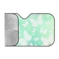 thumbnail image 2 of Car Sun Shade Windshield, Green Butterfly Pattern Automotive Front Window Sun Visor for Cars SUV Trucks-Sunshade Blocks Heat and Sun's UV Rays, Small Size, 2 of 8