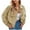 Beige, variant on Aueoeo Womens Winter Jackets, Women 2023 Fall Jacket Long Sleeve Casual Winter Lapel Button Up Coats Outerwear with Pockets