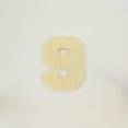 thumbnail image 1 of Package of 1, 12 Inch X 1/2" Baltic Birch "9" Plywood Numbers In The Collegiate Font | Thick For Art & Craft Project, Made in USA, 1 of 1