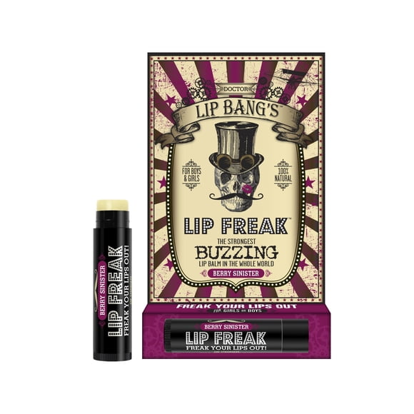 Bálsamo labial BUZZING de Doctor Lip Bang | Monstruo de labios| natural | Libre de crueldad | baya siniestra