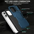 thumbnail image 6 of ELEHOLD Hybrid Rugged Magnetic Case for iPhone 11, Shockproof Anti-fall Dual-layer Protector Case,Non-Slip Rugged Magnetic Soft TPU Bumper Hard PC Back Cover Case, royalblue, 6 of 8