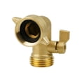 thumbnail image 4 of Copper 90 Degree Hose Elbow Adapter with Shut-Off Valve for Garden Hose 3/4 Inch US Connection, 4 of 9