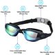 thumbnail image 2 of Gafas de natación, gafas de natación de silicona, gafas de natación, gafas de natación para adultos, gafas de natación para niños, gran angular, anti-niebla, impermeable Feliz Sencillez, 2 of 5
