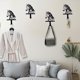 thumbnail image 3 of Colgador de pared con silueta de caballo negro para llaves, gancho de hierro para montar en la pared, organizador para la entrada para llaves, bolsos, sombreros y abrigos, 3 of 7