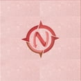 thumbnail image 1 of Ahgly Company Machine Washable Indoor Square Transitional Pastel Red Pink Area Rugs, 6' Square, 1 of 7