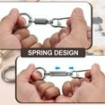 thumbnail image 4 of Spring Double Ring Keychain Holder Detachable Keychain Spring Shaped Accessories Silver 4, 4 of 7