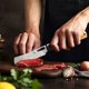 thumbnail image 5 of Cuchillo de chef plegable de bolsillo SENBON 440A de acero inoxidable, 5 of 6