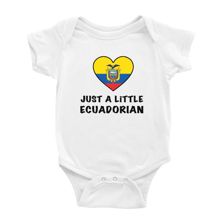 

Just A Little Ecuadorian Funny Baby Clothing Bodysuits For Boy Girl