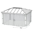 thumbnail image 3 of CANOPIA by PALRAM Dallas Ensemble de filet de gazebo de 14 pi x 16 pi, 3 of 6