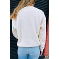 thumbnail image 7 of Casuashion Glamour Beige Sequin Heart Sweater - Effortless Style, Long Sleeve Elegance!, 7 of 7