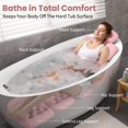 thumbnail image 3 of Almohada de baño para todo el cuerpo VOXOR rosa con bolsa de lavandería de 60 x 40 cm, 3 of 6
